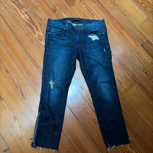 Women’s Distressed Blue Denim Jeans